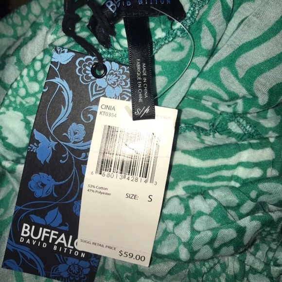 Blue/green halter top - Picture 3 of 3